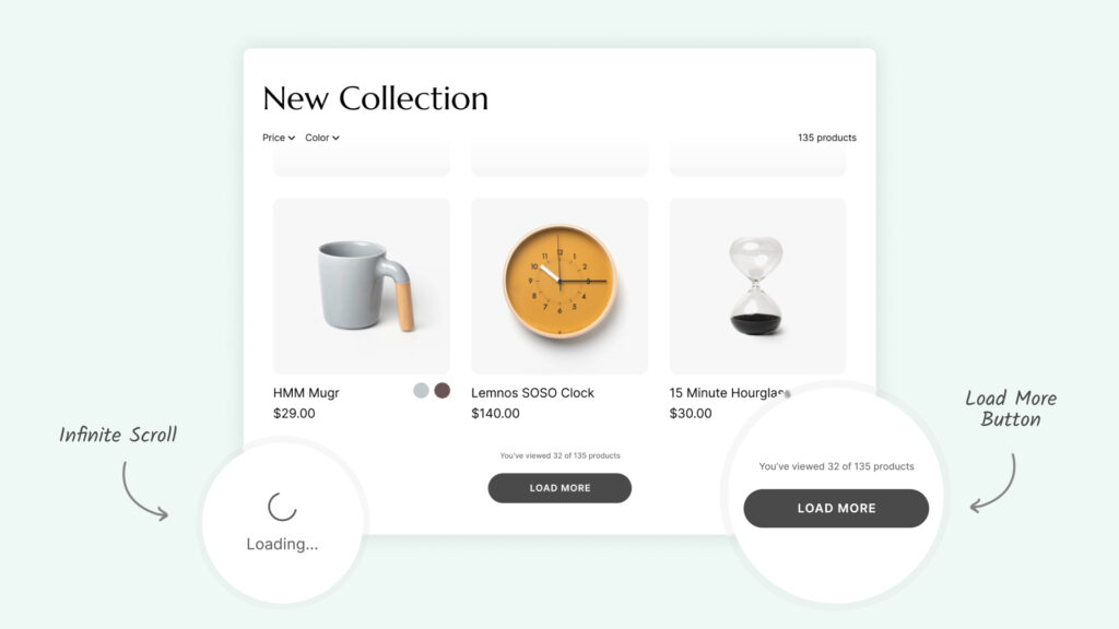 infinite scroll shopify
