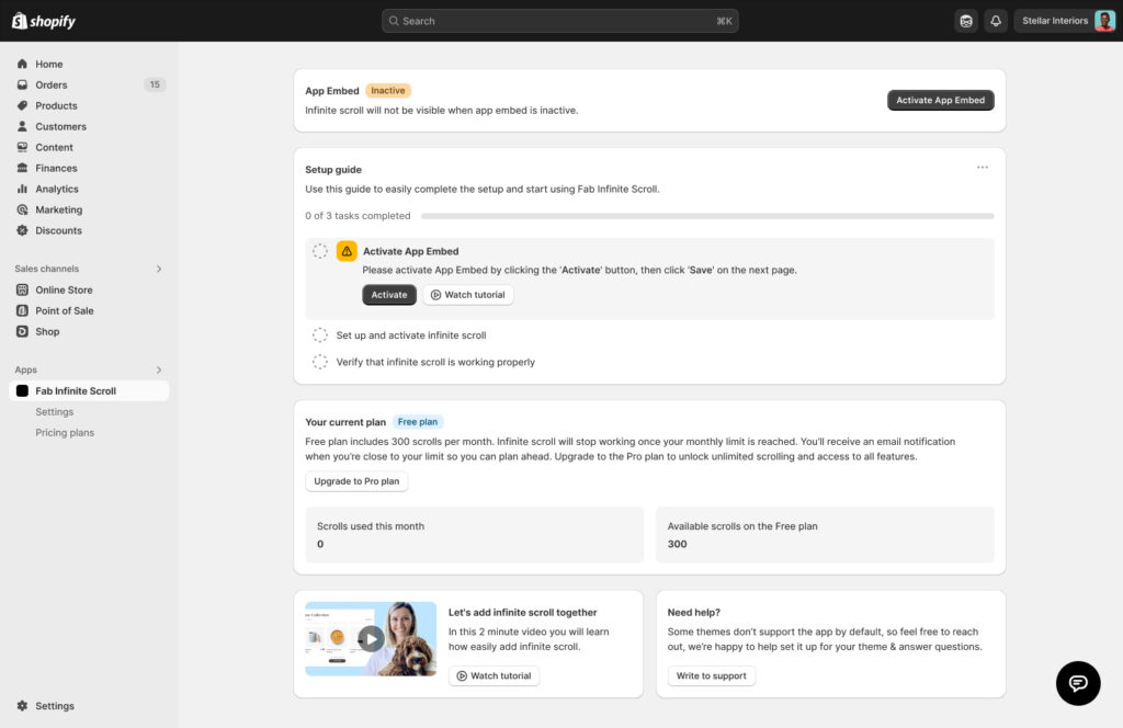 fab-infinite-scroll-dashboard